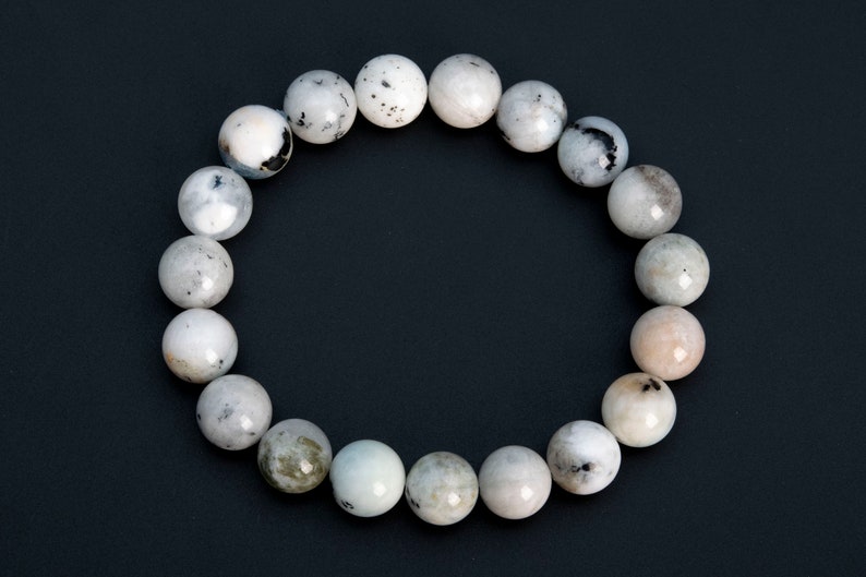 ONLY ONE 9-10MM Multicolor Aquamarine Biotite Inclusions Bead Brazil Grade B Genuine Natural Half Strand Round Loose Beads 7 114093h-3762