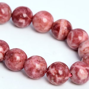 Brick Red Magnesite Turquoise Beads Grade AAA Gemstone Round Loose Beads 6MM 8-9MM 10MM 12MM Bulk Lot Options image 4