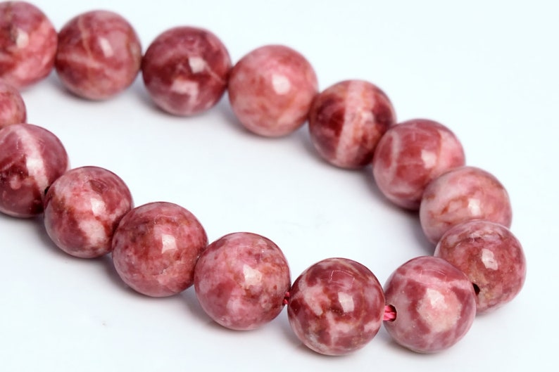 Brick Red Magnesite Turquoise Beads Grade AAA Gemstone Round Loose Beads 6MM 8-9MM 10MM 12MM Bulk Lot Options image 4