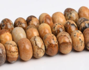 Bild Jaspis Perlen Klasse AAA echte natürliche Edelstein Rondelle lose Perlen 6 MM 8 MM Lot Optionen
