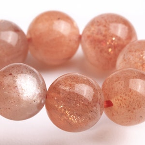 ONLY ONE 6-7MM Golden Orange Strawberry Quartz Beads Bracelet Grade AA Genuine Natural Round Gemstone 6.5&quot; (123551h-70)