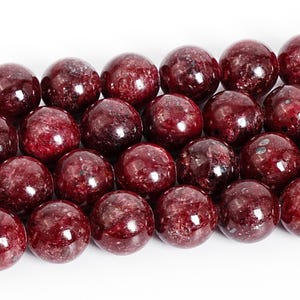 Red Ruby Beads Genuine Natural Grade AAA Gemstone Round Loose Beads 8MM 10MM Bulk Lot Options