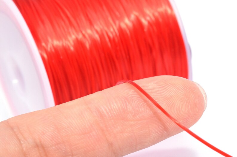 High Quality 0.8MM Red Japanese Elastic Cord / Thread Crystal Etsy