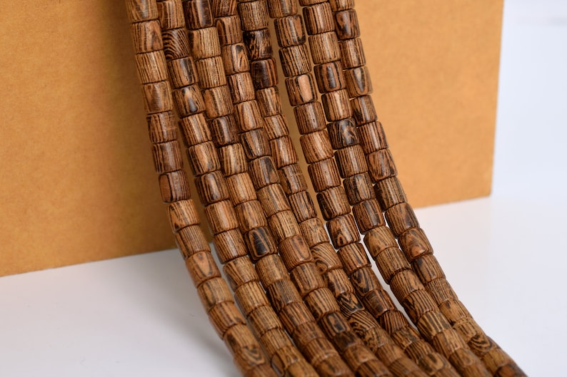 6x6MM Fragrant Senna Siameawood Mala Beads 108 Pcs Natural Wood Round Tube Beads 56 BULK LOT 1,3,5,10 and 50 80296-1802