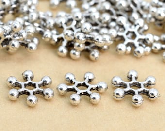 10x2MM Antique Silver Tone Spacer Beads Rudder 15 Pcs Bulk Lot Options (62505-2281)