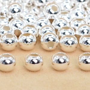 4MM Sterling Silver Spacer Beads Round 20 Pcs (63948-2178)