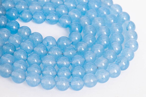 8MM Orange Blue Jade Gemstone Round Loose Beads 15 nch Full | Etsy