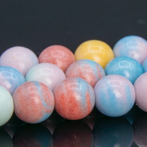 Multicolor Stone Beads Grade AAA Gemstone Round Loose Beads 4MM  6MM Bulk Lot Options
