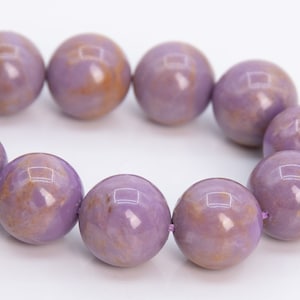 13MM Brown Purple Phosphosiderite Beads Grade A Genuine Natural Gemstone Half Strand Round Loose Beads 7.5&quot; Bulk Lot Options (109360h-2944)