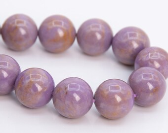 13MM Brown Purple Phosphosiderite Beads Grade A Genuine Natural Gemstone Half Strand Round Loose Beads 7.5" Bulk Lot Options (109360h-2944)