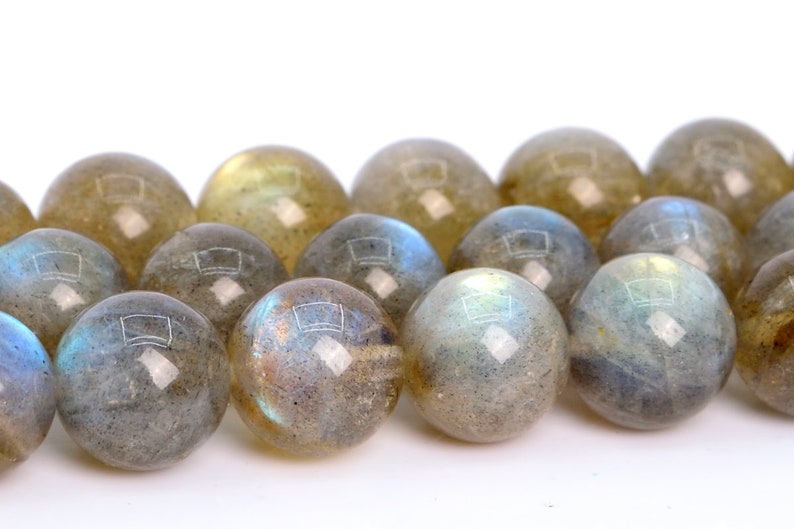 9MM Translucent Gray Labradorite Beads AA Genuine Natural Madagascar Gemstone Full Strand Round Loose Beads 15 106556-1990