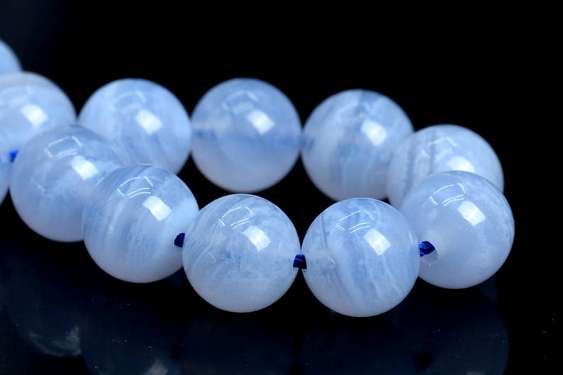 natural blue lace agate beads