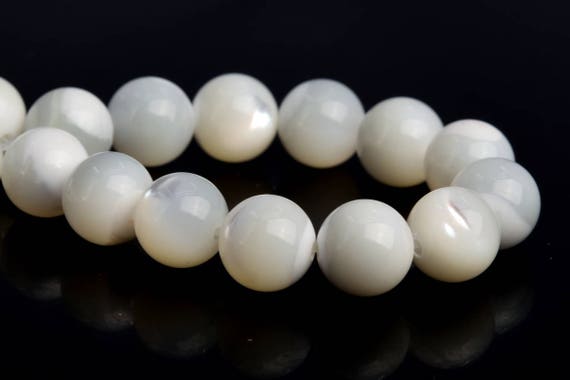 105570-1729 8MM Milky Yellow Trochidae Shell Beads Grade AAA Natural Gemstone Full Strand Round Loose Beads 15.5 Bulk Lot Options