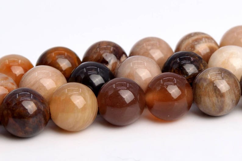 103669-944 6MM Brown Petrified Wood Jasper Beads AAA Genuine Natural Gemstone Full Strand Round Beads 15.5 BULK LOT 1,3,5,10,50