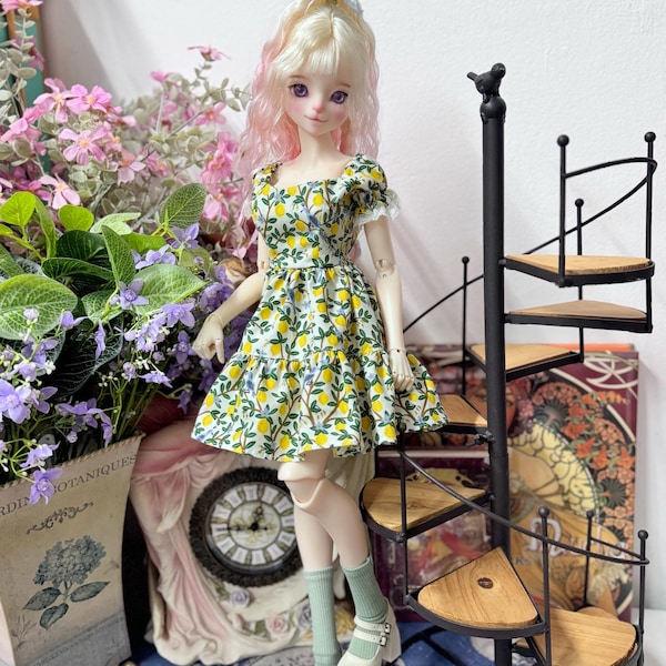 SD,DD Ruffle midi dress (fresh lime)
