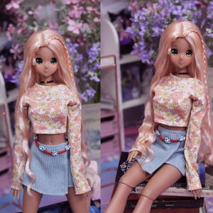 SD,DD Floral crop top