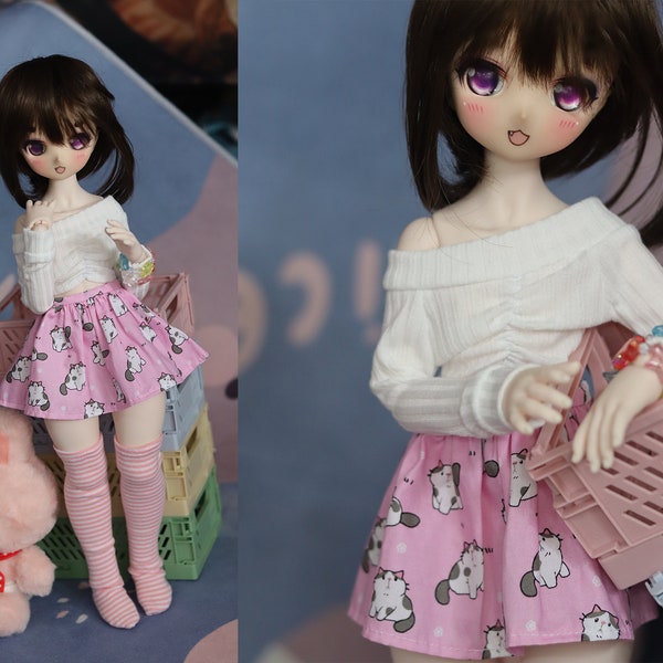 MSD, MDD mini skirt (Pink cat)