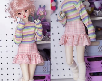MSD, MDD high rise mini skirt (Pink)