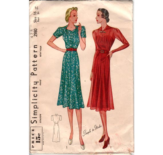 1930s swing dress