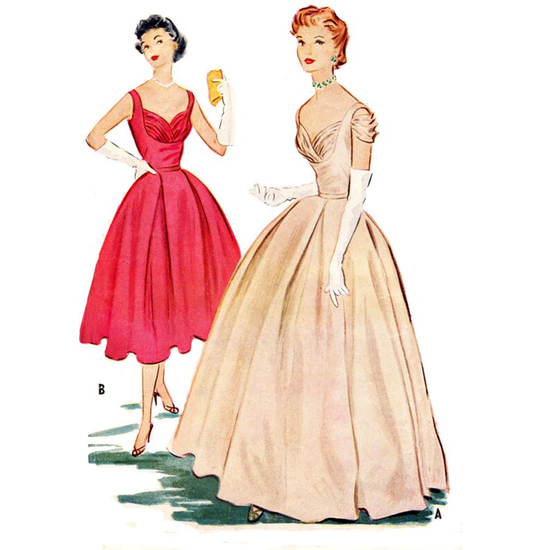 1950s Style Shelf Bust Dress with Pleated Circle Skirt Custom Etsy