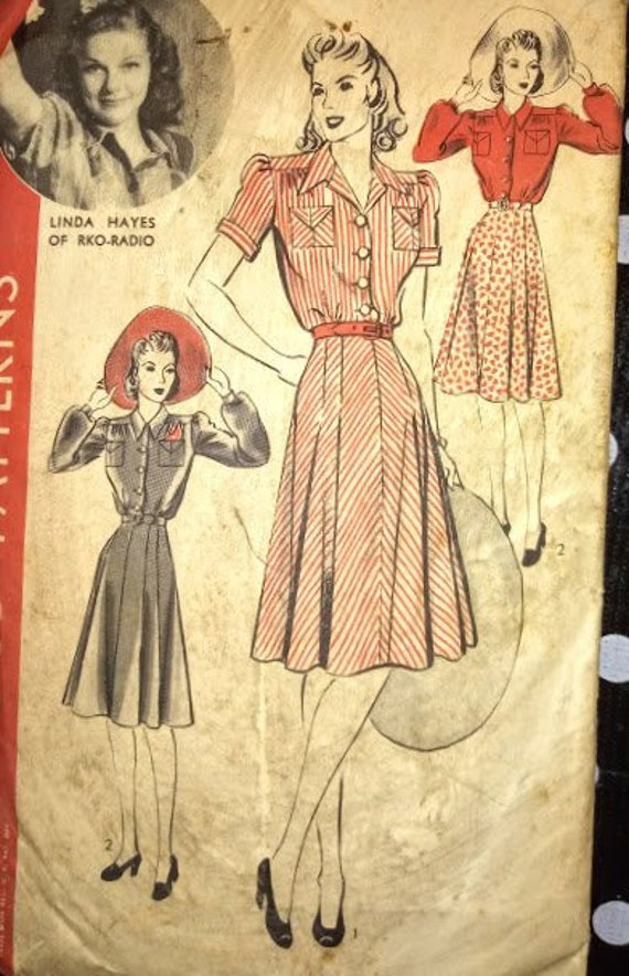 1940s shirt dress
