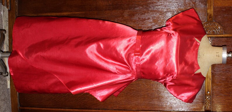 1950s Style Dramatic Side Drape Sarong Skirt Asymmetrical ...