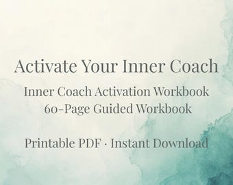 Inner Coach Activation Workbook | Build Self Trust & Confidence PDF