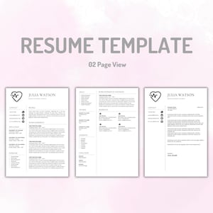 ATS Resume Template | ATS Friendly Resume | Professional Resume Template Word Google Doc | Clean Modern CV | Cover Letter & Resume image 4