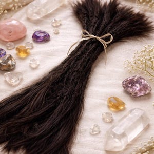 USA Handmade *Permanent* | 100% Human Hair Dreadlock Extensions | 10 pcs | 20 colors | 5 lengths
