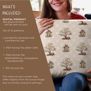 Easter Seamless Pattern, Spring Digital Paper, Scrapbooking, Instant Download, DIY Craft image 4