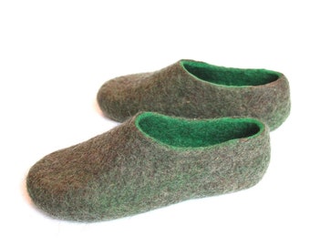 Most comfortable organic slippers, felted wool slippers for Men and Women - house warming gifts - Supernatural Woodland Gift