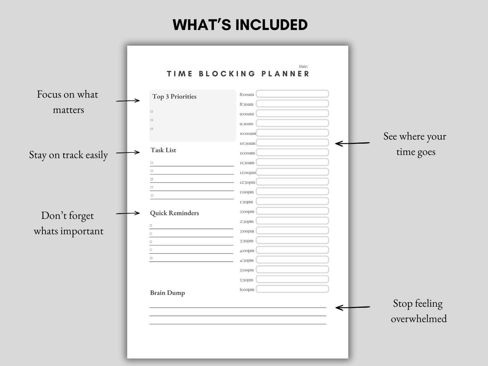ADHD Daily Routine Planner Printable | Simple Daily Structure Sheet for ...