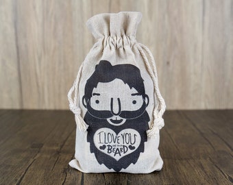 I Love You And Your Beard, Beardy Bag - Beard Care Set, All Natural, Handmade in Ireland