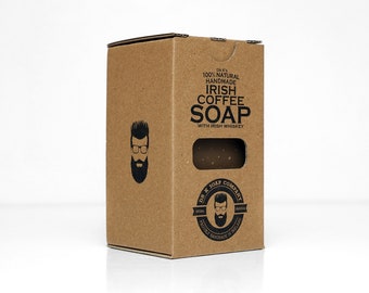 Irish Coffee Soap, XL Size, 8oz 225g - All Natural, Handmade in Ireland