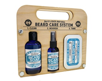 Fresh Lime Beard Care System, Beard Care Gift Set - Beard Oil, Beard Balm and Beard Wash