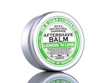 Aftershave Balm Lemon and Lime, All Natural, Handmade in Ireland