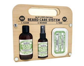 Woodland Beard Care System, Beard Care Gift Set - Beard Oil, Beard Balm and Beard Wash, Made in Ireland