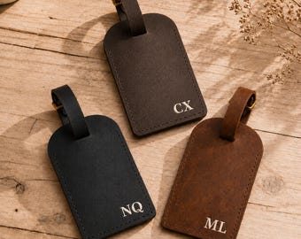 Etiqueta de equipaje de cuero, etiqueta de equipaje personalizada, etiqueta de equipaje de cuero, etiquetas de equipaje personalizadas, regalo de Pascua, recuerdos de boda, regalo para damas de honor