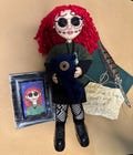 Custom| Personalized Button Eyes Doll, Handmade Mini Me Coraline Inspired Doll
