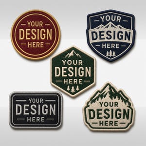 Custom Embroidered Patches, Personalized Logo Patch, Custom Patch, your logo, Iron On Patch, Velcro Patch, Sew On Badge.