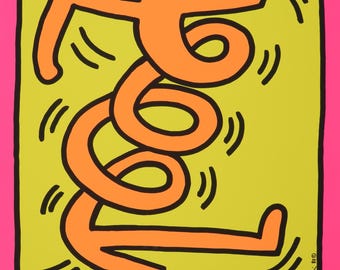 Keith Haring - Montreux Jazz Festival in 1983 - Poster Artwork