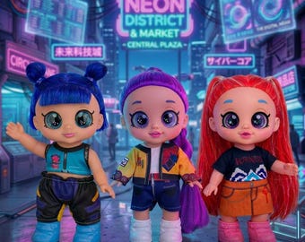 Muñecas K-Pop Cazadores de Demonios – Set de Colección de Moda Estilo Anime