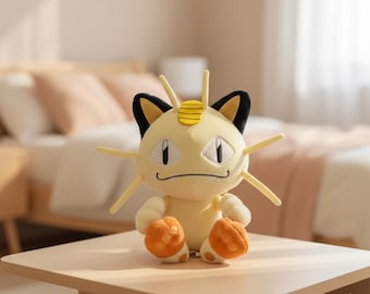 Peluche de Pokémon Meowth: un gato kawaii suave y coleccionable