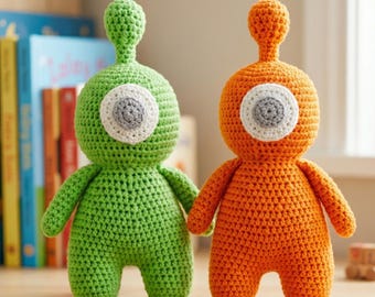 One Eyed Alien Crochet Pattern | Bleep Blorp Amigurumi Toy Tutorial (PDF)