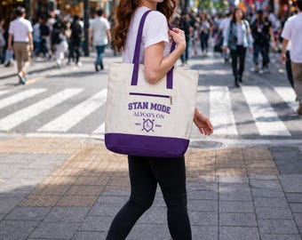 Kpop Stan Mode Canvas Tote Bag, Concert Travel Zipper Bag, Fan Gift, Travel Tote (2013 Inspired)
