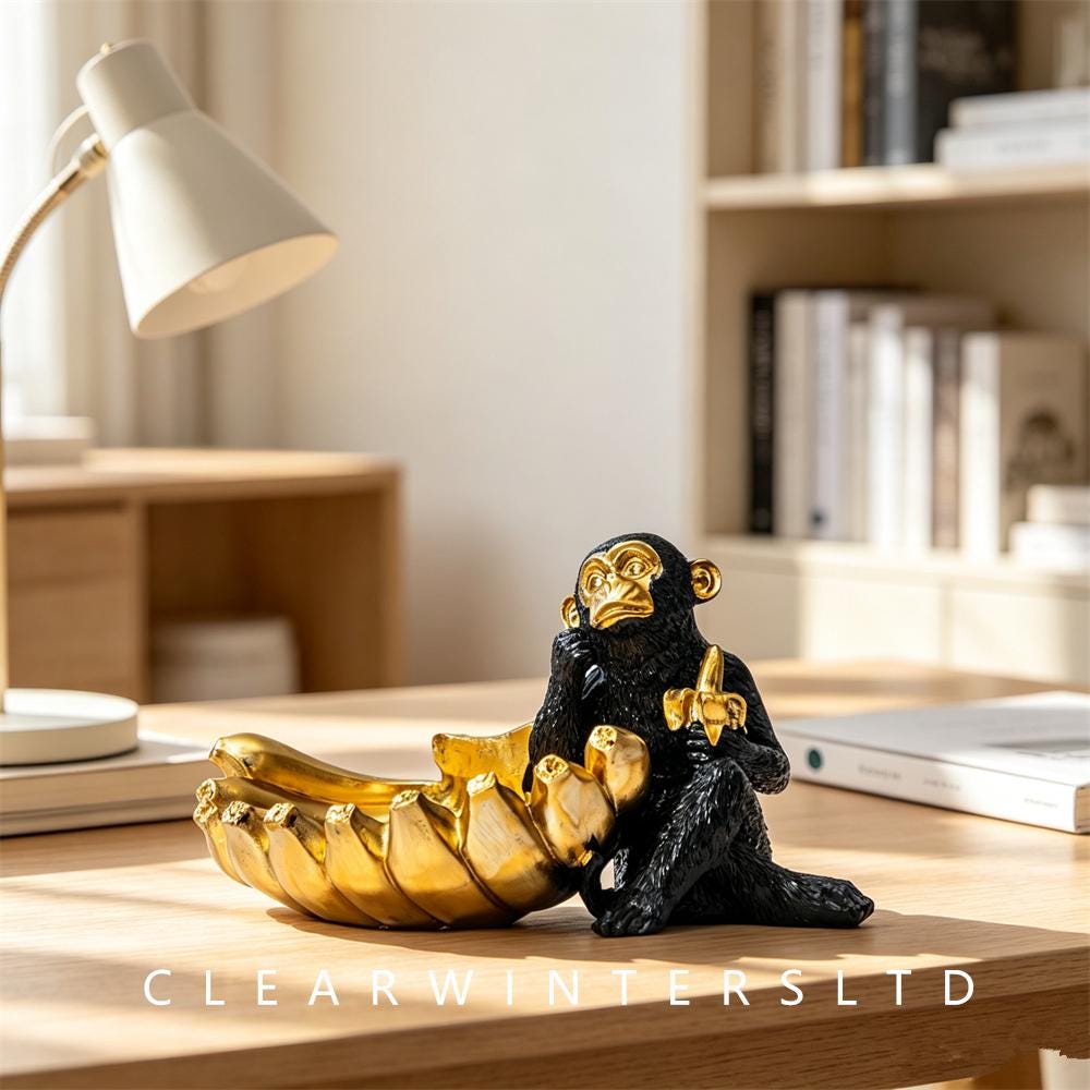 Monkey and Banana Bowl - Etsy
