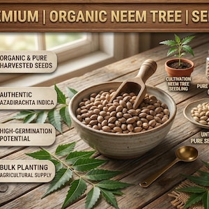 Organic Neem Tree Seeds | Azadirachta Indica Planting Supply