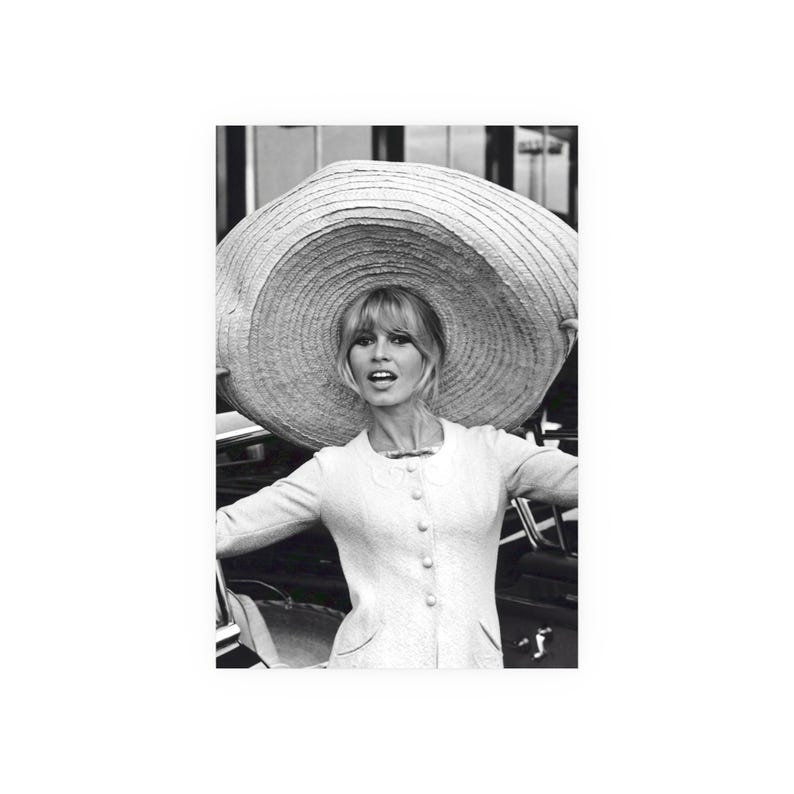 Brigitte Bardot Poster, Hollywood Schwarzweiß Wandkunst, Vintage Print, Fotografie Drucke, Leinwand Poster Bild 6