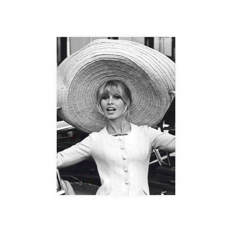 Brigitte Bardot Poster, Hollywood Schwarzweiß Wandkunst, Vintage Print, Fotografie Drucke, Leinwand Poster Bild 8