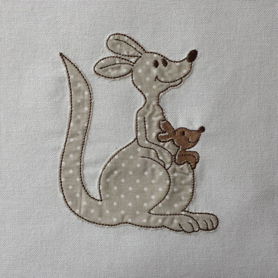 Instant Download Kangaroo Embroidery Design Applique Download Etsy
